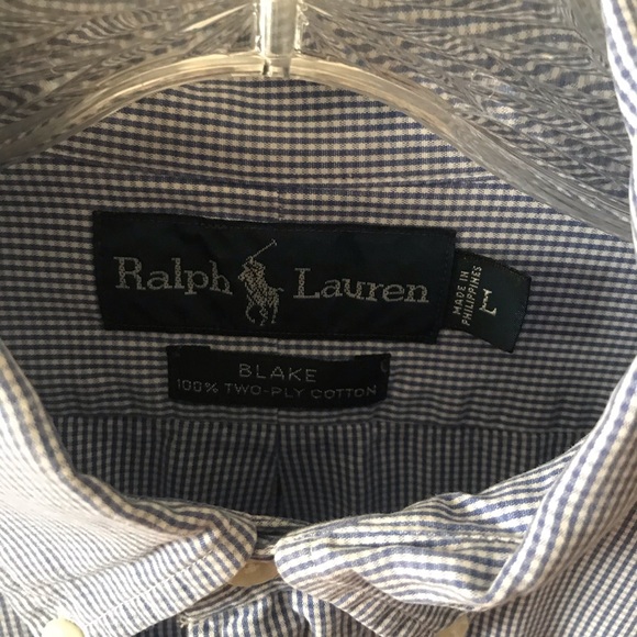 Ralph Lauren Dress Shirt Blake Fit Large - Picture 3 of 5